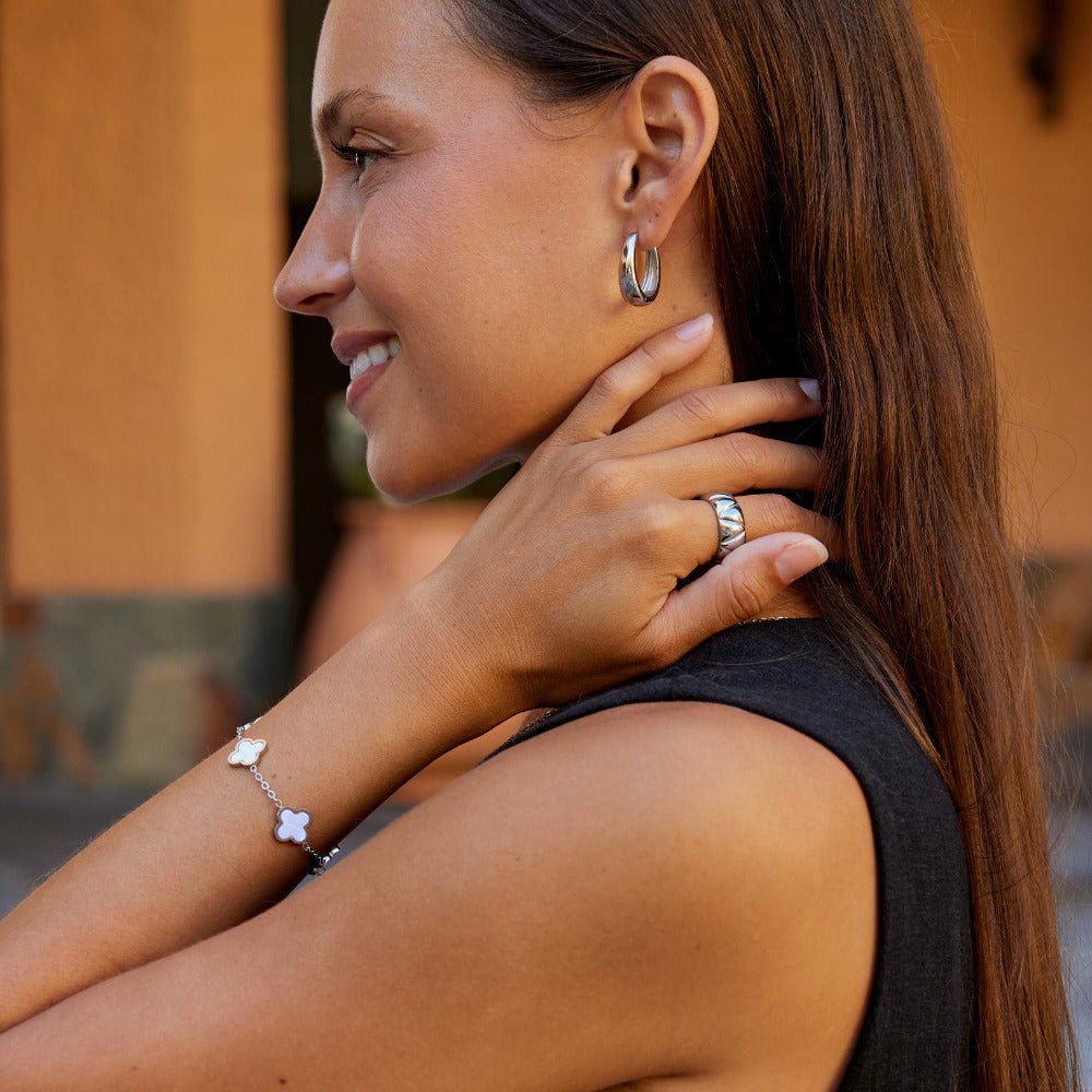 Anello Chunky Argento Anika