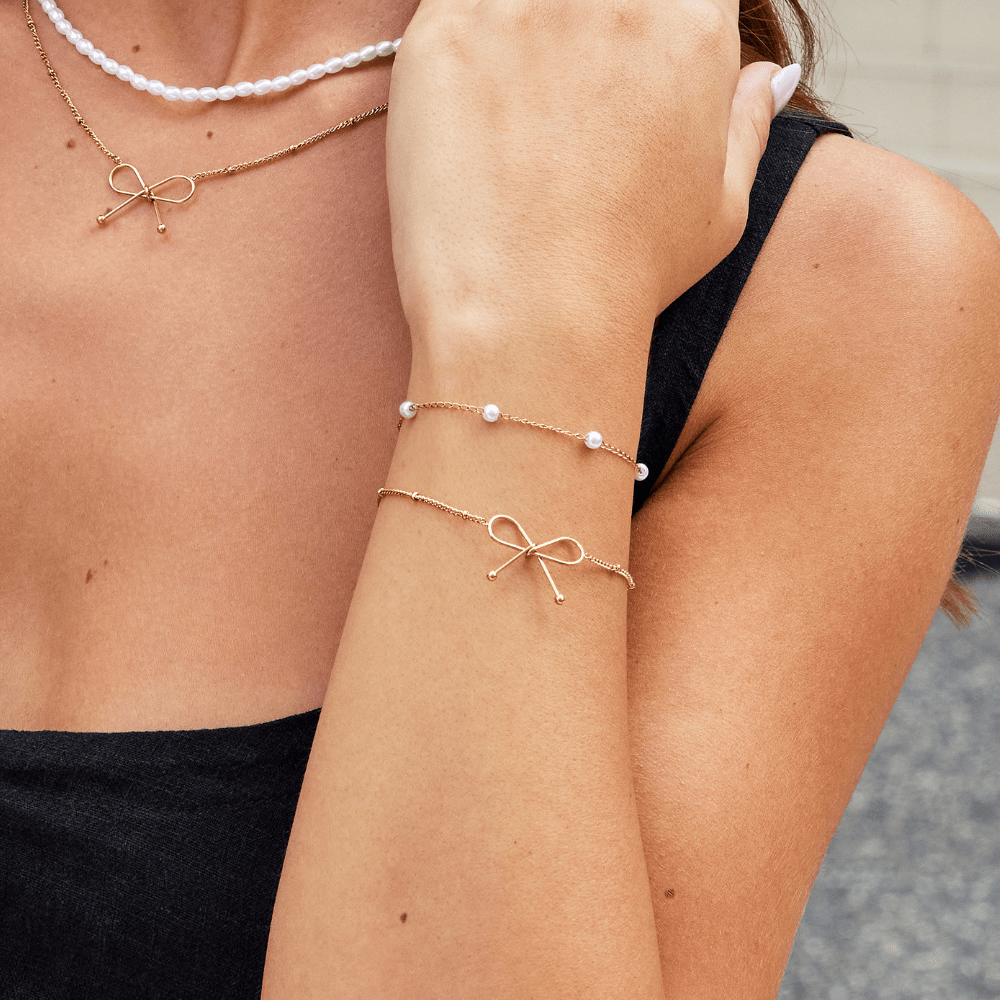 Bracciale Anika con Fiocco d'Oro