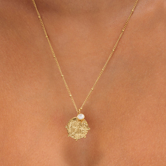 Collana con Medaglione Greco "Athena"