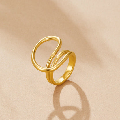 Ava Twisted Wave Ring