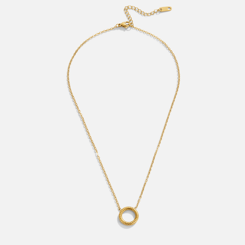 Collana con pendente a cerchio Avery