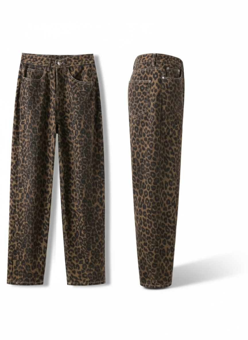 Leopard Print Savora Jeans