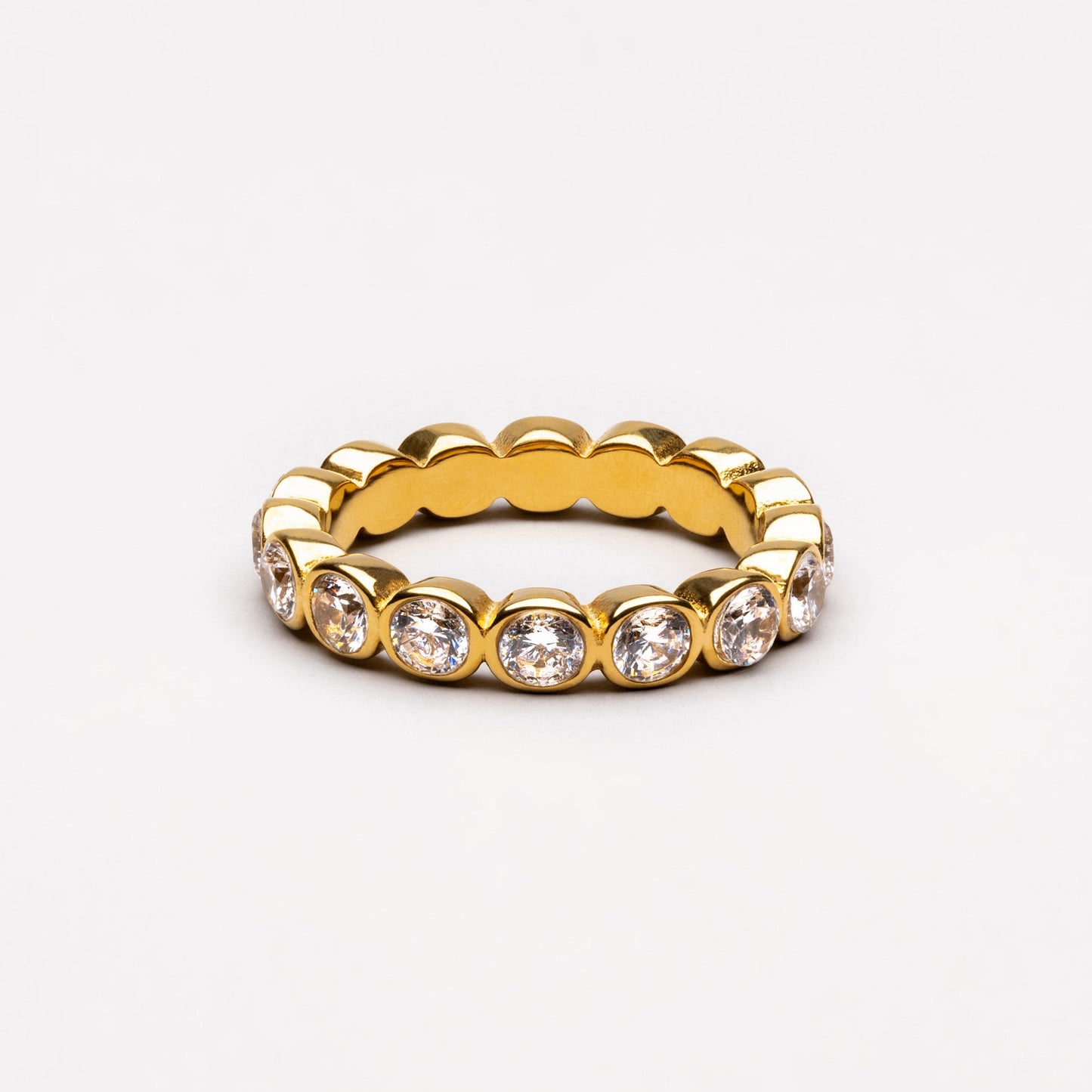 Anello con perline scintillante