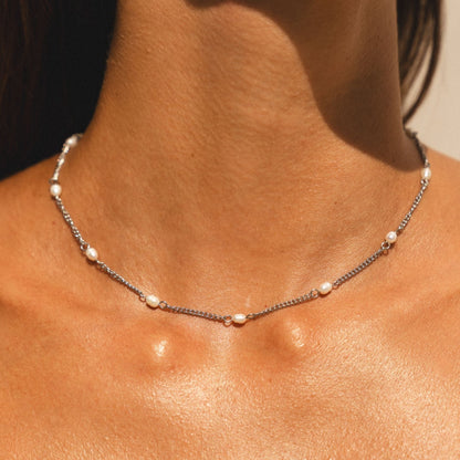Collana Choker in Perle d'Oro Delicate