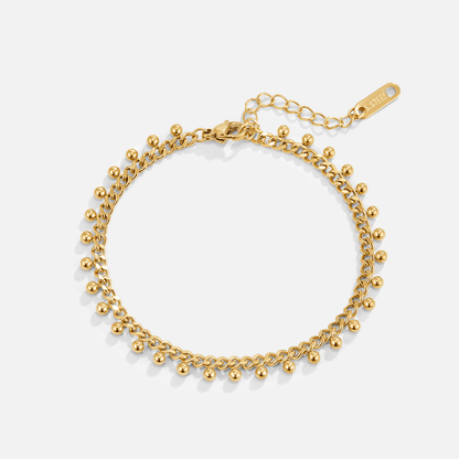 Bracciale a Goccia con Catena Cubana Brie