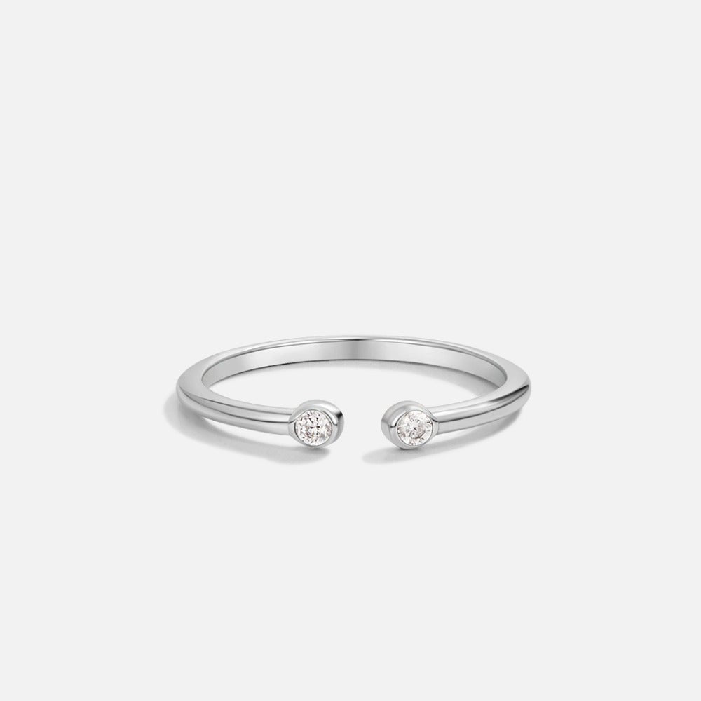 Anello in Cristallo Argento Cali