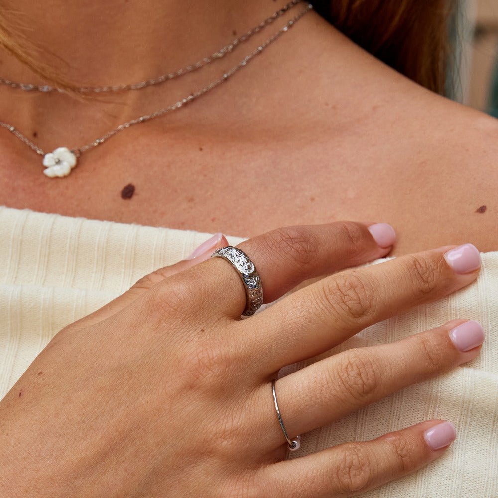 Anello Argento Celestiale
