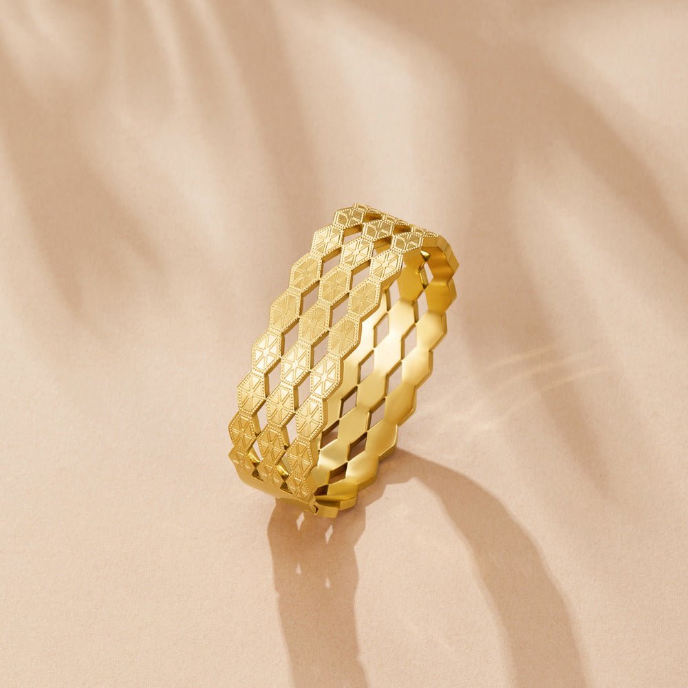Bracciale Geometrico in Oro Celine