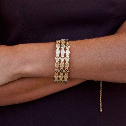 Bracciale Geometrico in Oro Celine