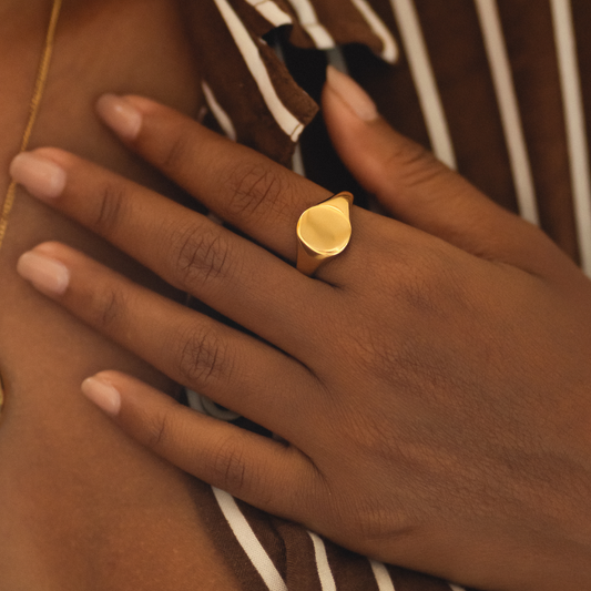 Anello Sigillo Ovale