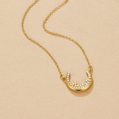 Collana con Pendente a Luna Crescente