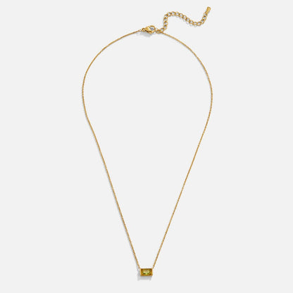 Collana con pendente in cristallo di Peridoto