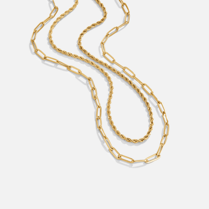 Collana con Catena a Clip di Carta Stratificata Dara