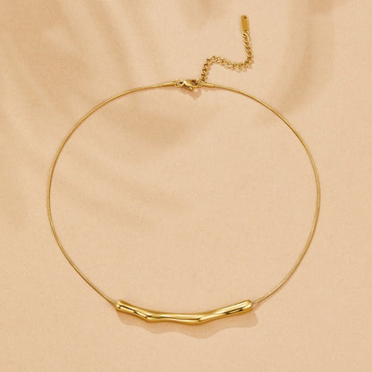 Collana in Bambù Dorato Deana