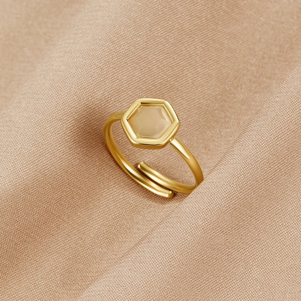 Anello in Oro con Pietra Ember