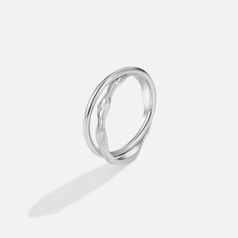 Anello in Argento Eternamente Intrecciato