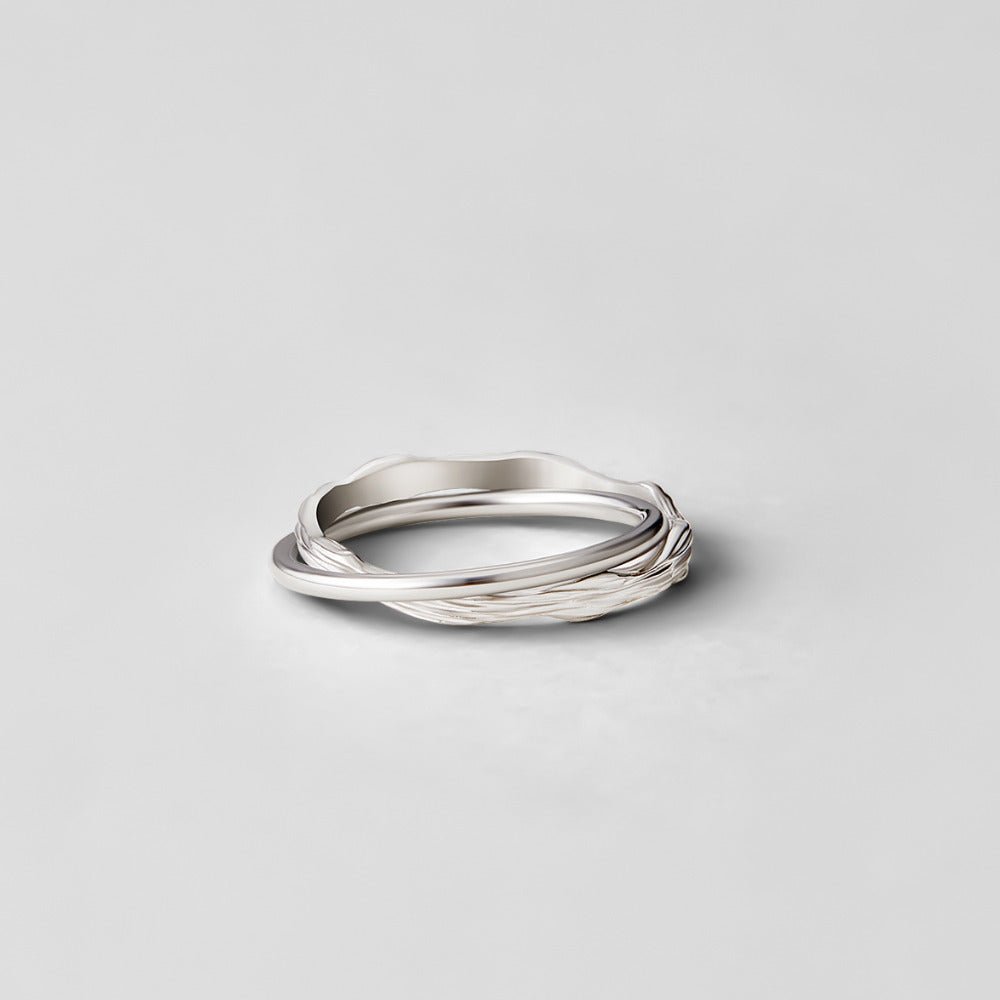Anello in Argento Eternamente Intrecciato