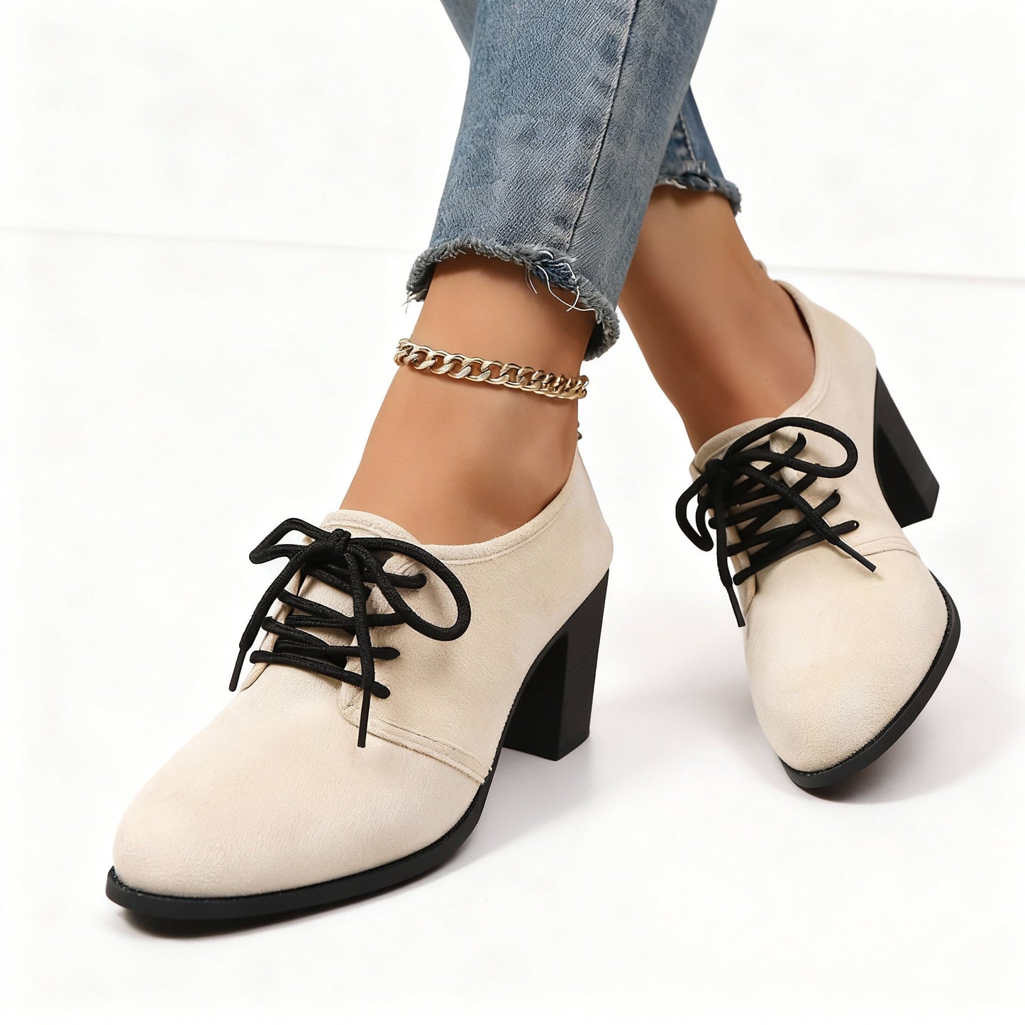 Maribel Lace-Up Heels