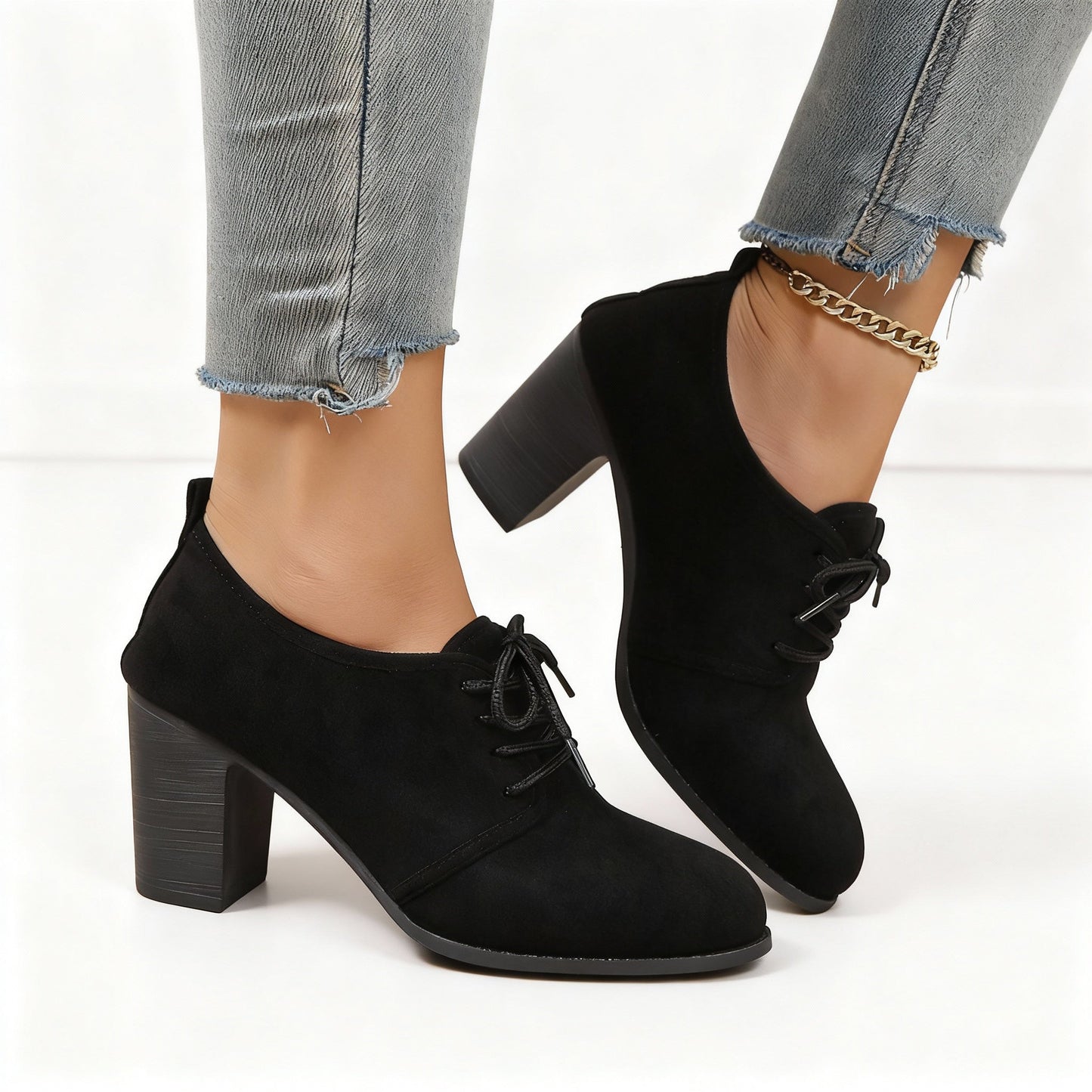 Maribel Lace-Up Heels