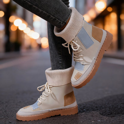 Camellia Patchy Boots