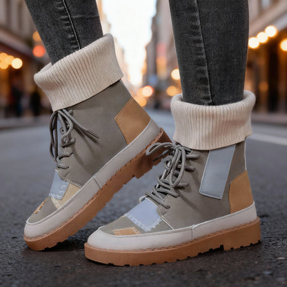 Camellia Patchy Boots