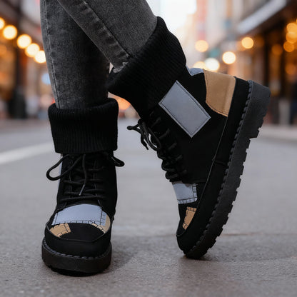 Camellia Patchy Boots