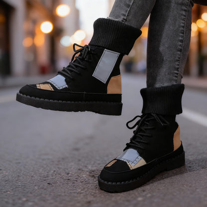 Camellia Patchy Boots