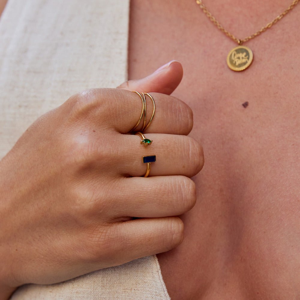 Anello in Cristallo Gold Amore