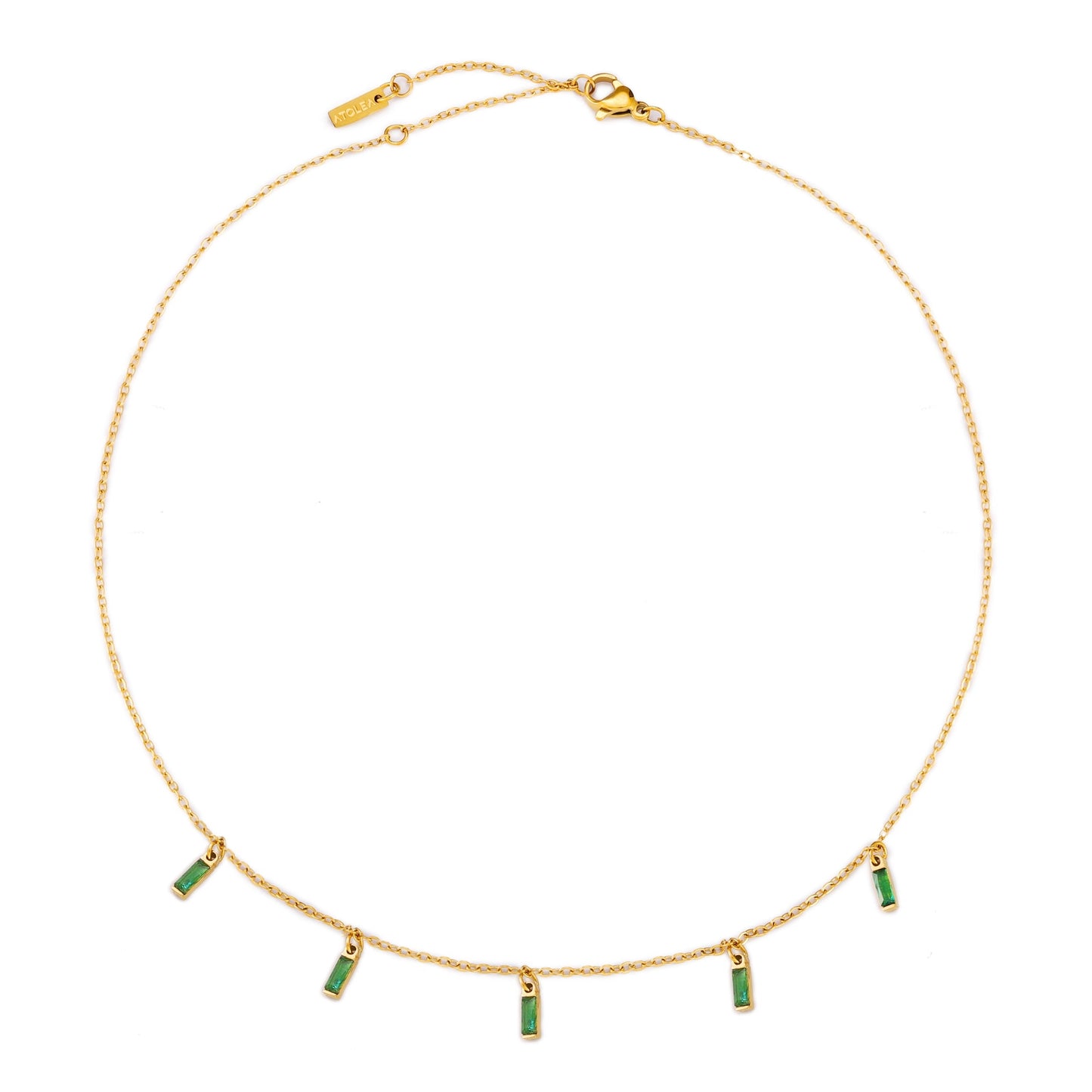 Collana Choker Pioggia di Smeraldi