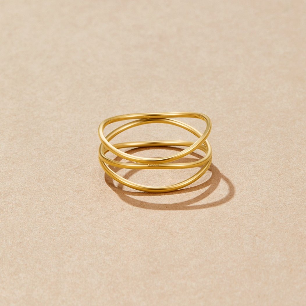 Anello Infinity Loop in Oro