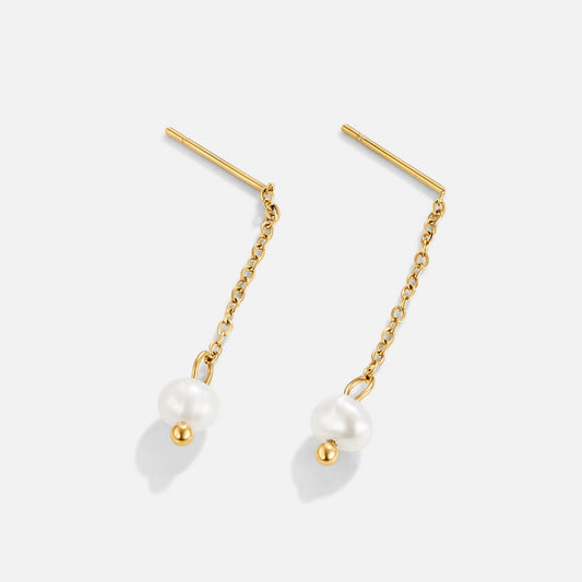 Orecchini a Goccia in Perla Gold Maria