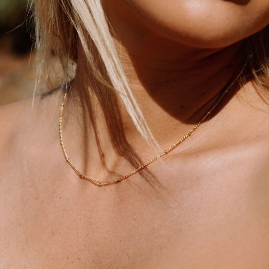 "Capri" Collana Choker con Perline