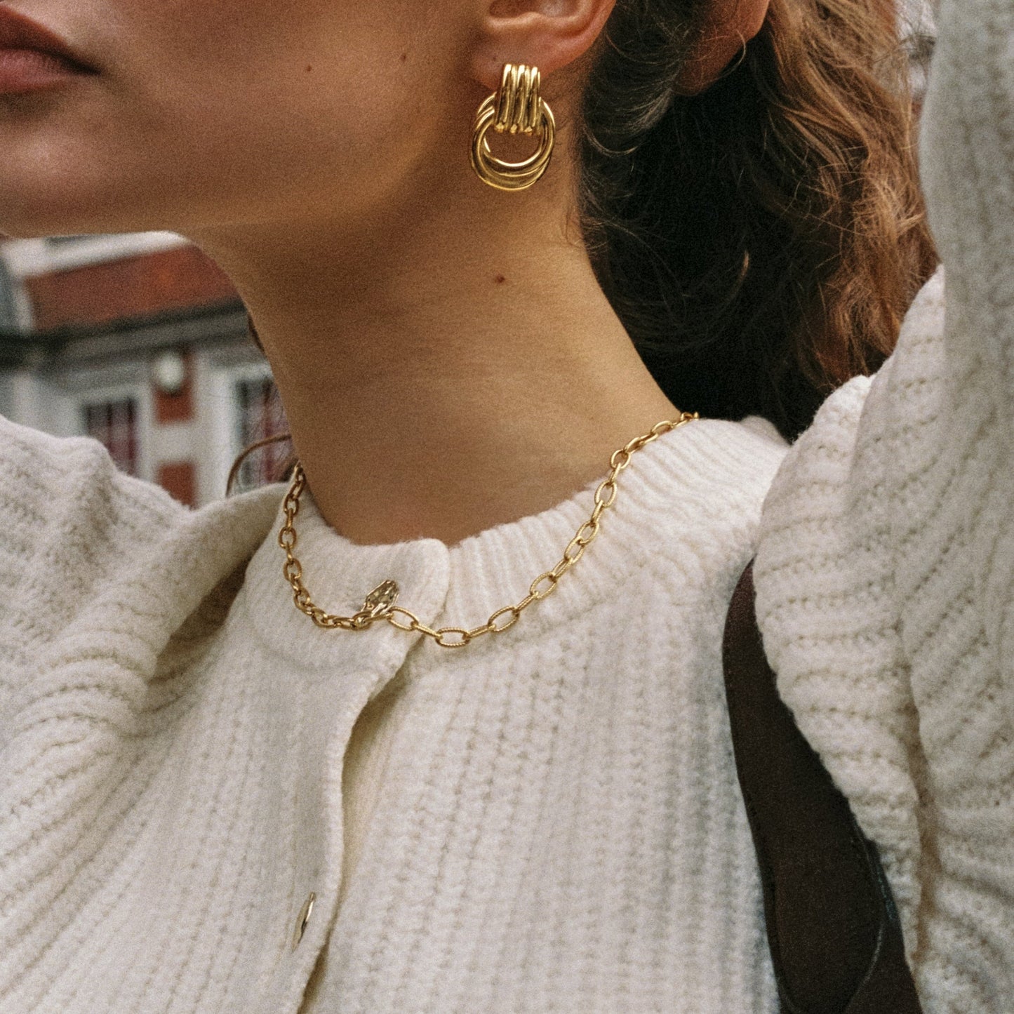 Collana Choker con Chiusura a Clip