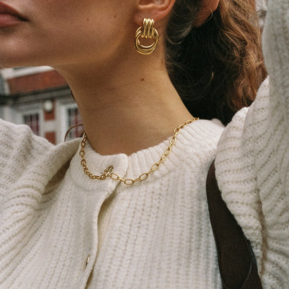 Collana Choker con Chiusura a Clip