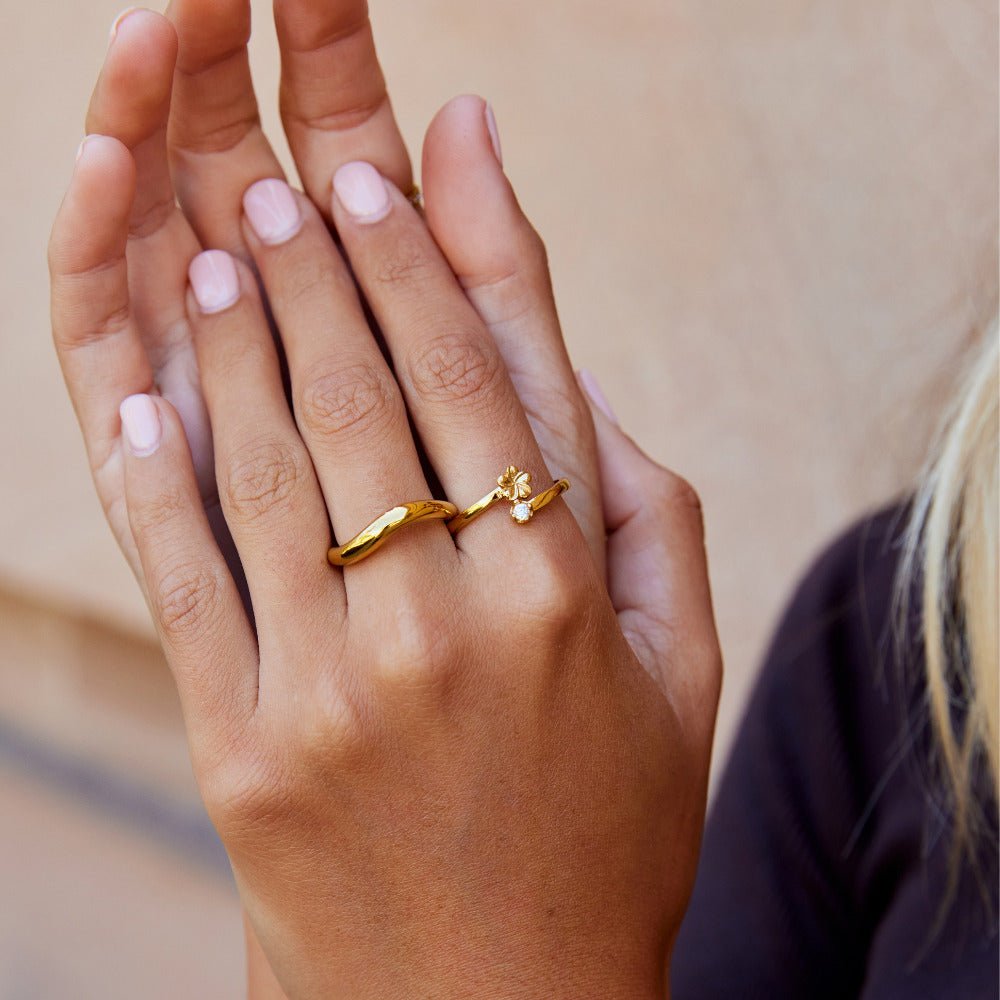 Anello Petalo Golden Bloom