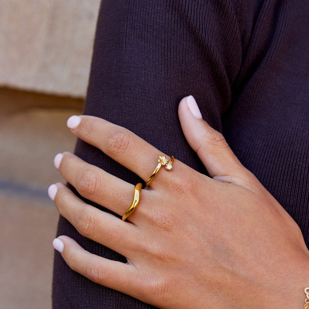 Anello Petalo Golden Bloom