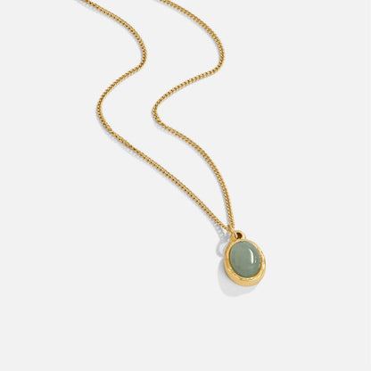 Collana con pendente in Avventurina Verde