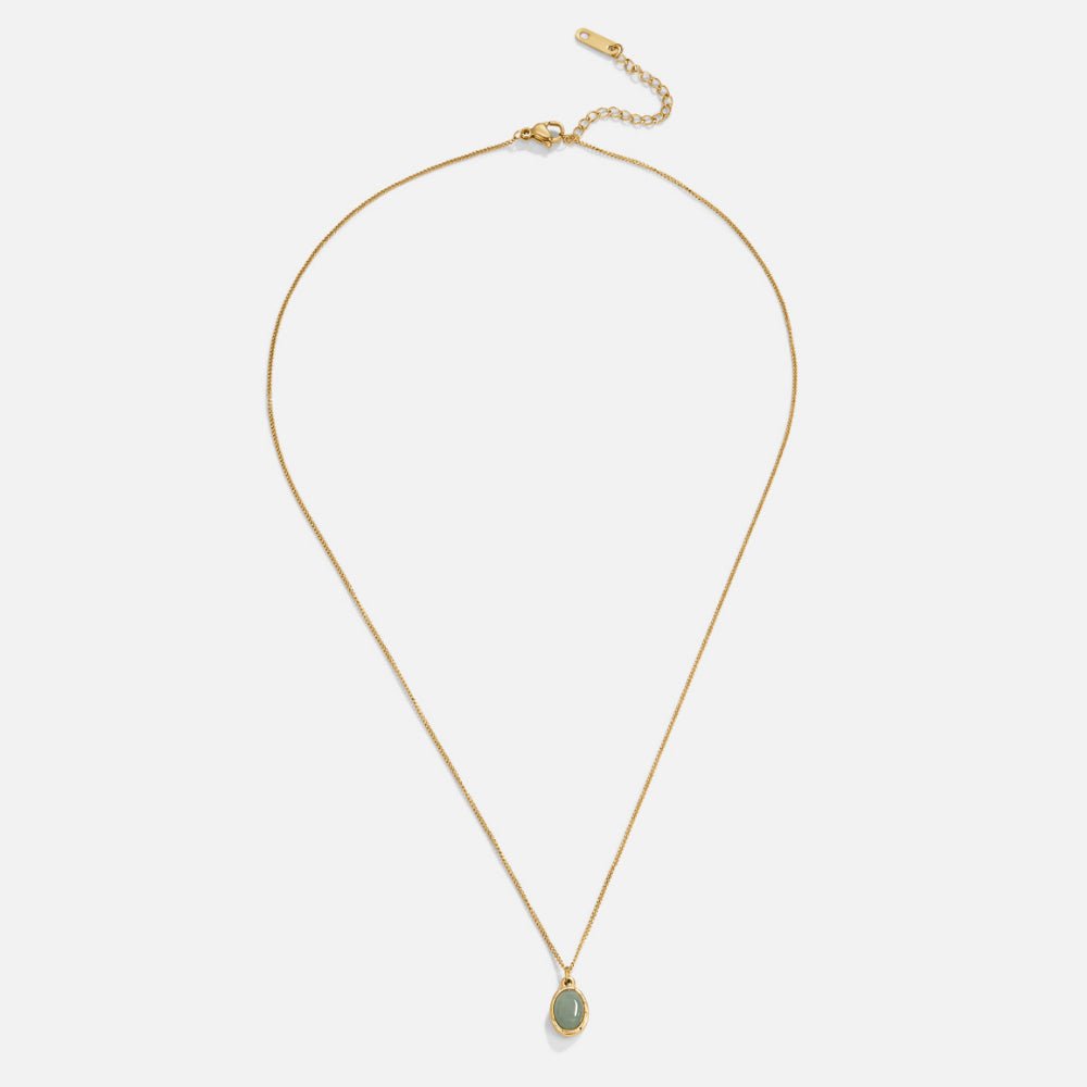 Collana con pendente in Avventurina Verde