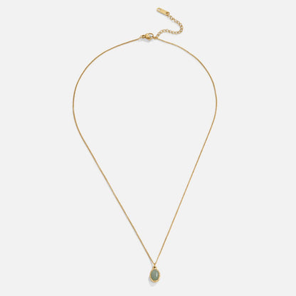 Collana con pendente in Avventurina Verde