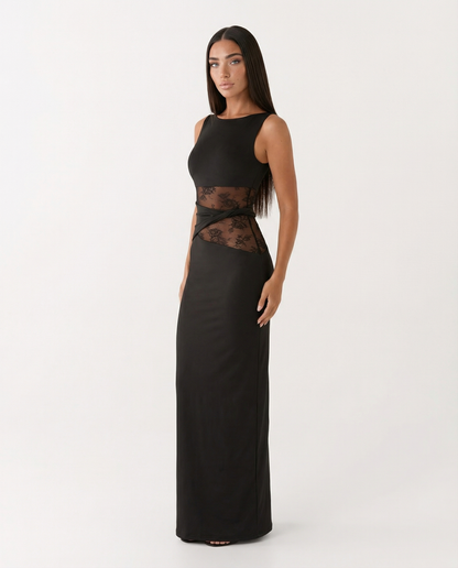 Maxi Abito in Pizzo Illusione