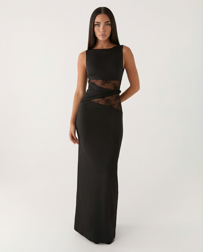 Maxi Abito in Pizzo Illusione