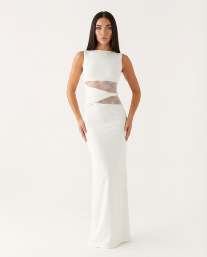 Maxi Abito in Pizzo Illusione