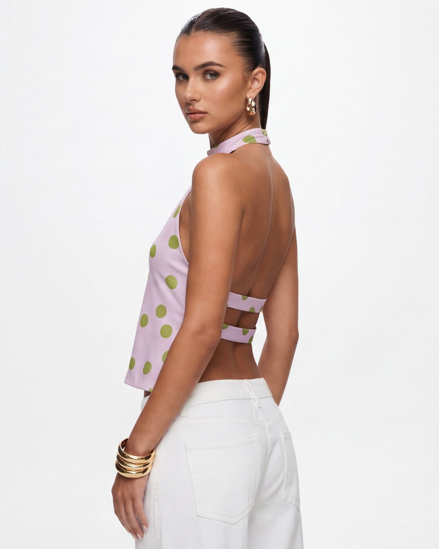 Top Halter Polka Muse