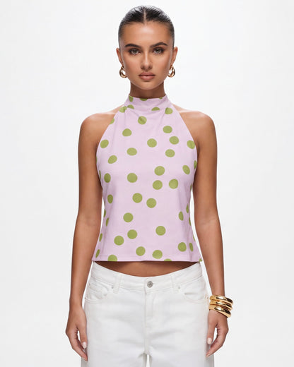 Top Halter Polka Muse