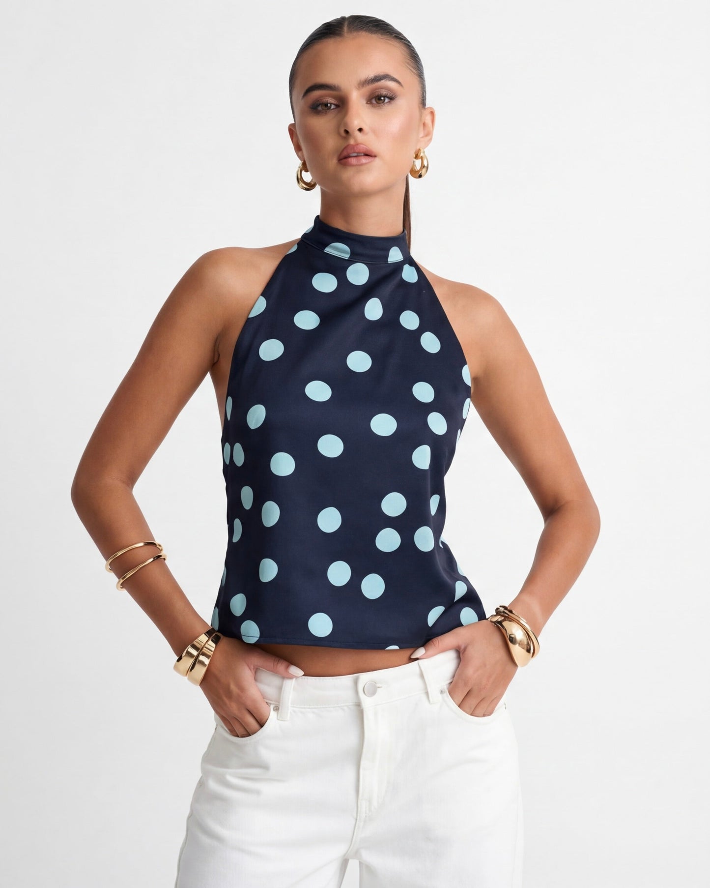 Top Halter Polka Muse