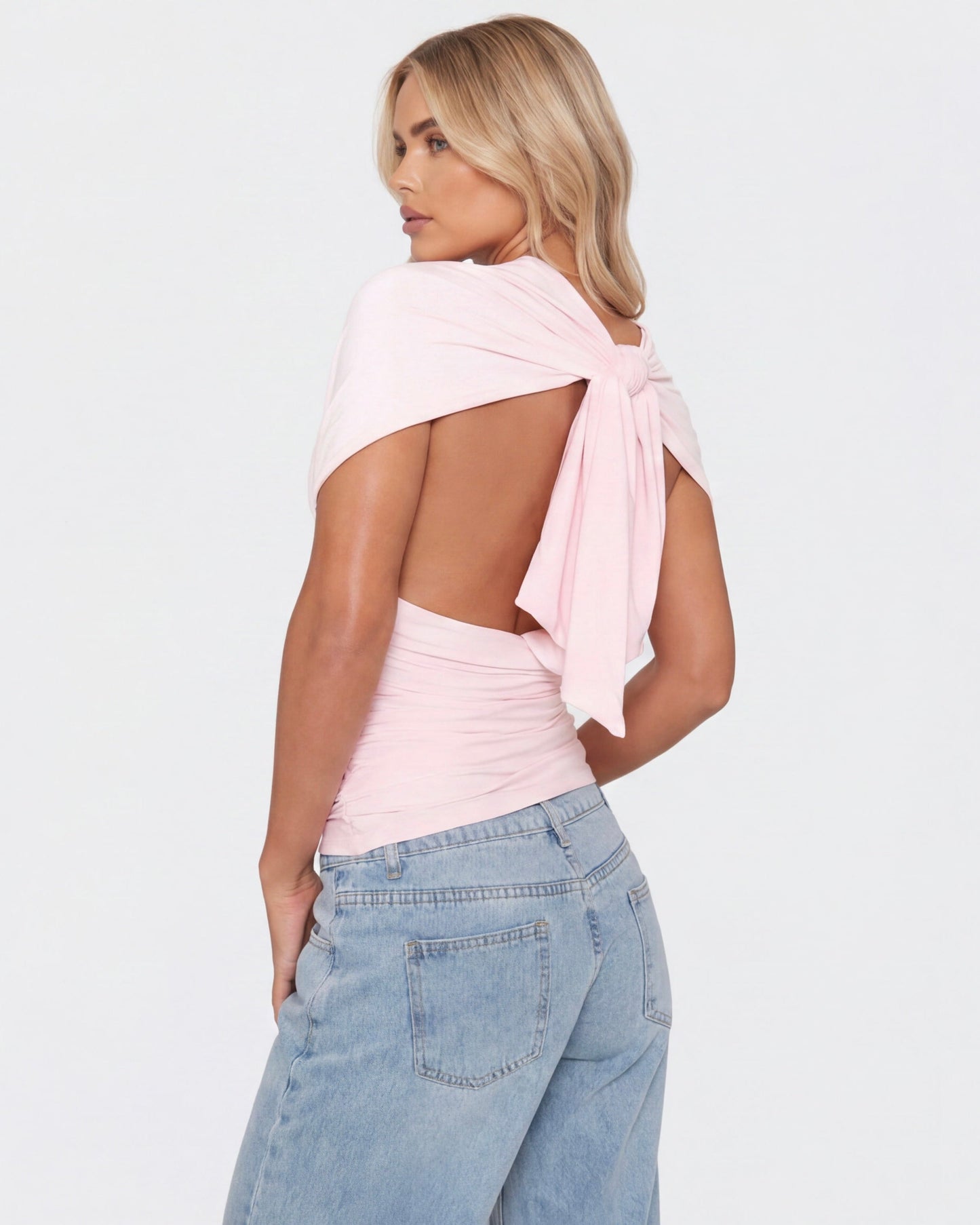 Top Blush Muse con schiena scoperta