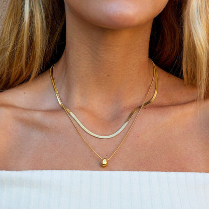 Collana a Goccia Bella a Strati