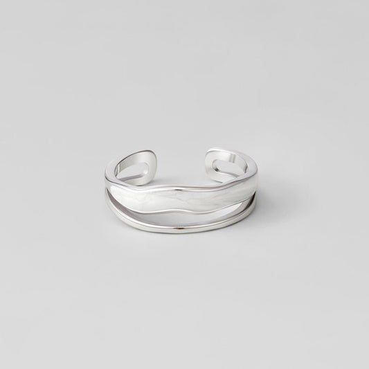Anello Layered Sahara Silver