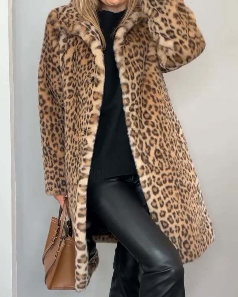 Eva Leopard Print Coat