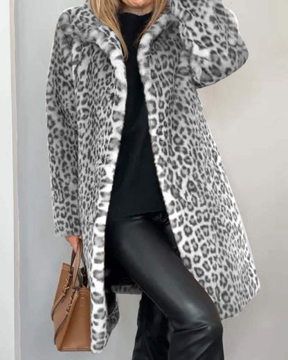 Eva Leopard Print Coat